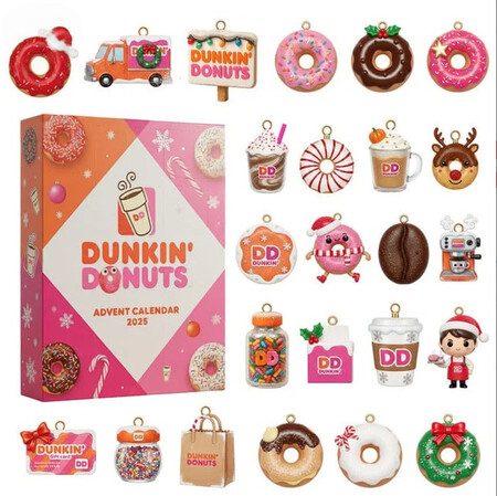 Dunkin Donuts Dessert 2025 2026 Advent Calendar 24DAYS Christmas Tree Carousel 1