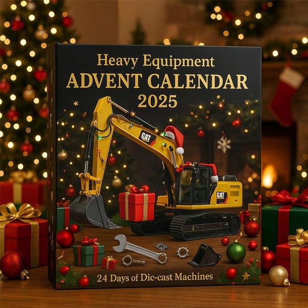 Heavy Equipment Christmas Advent Calendar 2D Acrylic Pendant Hanging Ornaments Carousel 1