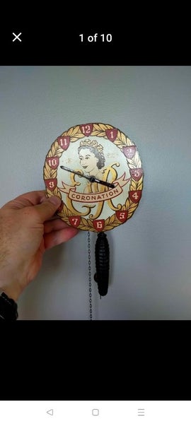 Coronation Clock 1953 Original Condition. Carousel 10