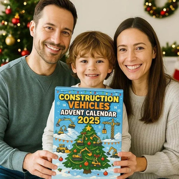 Construction Vehicles Advent Calendar 24 Days Christmas Countdown Calendar Carousel 1