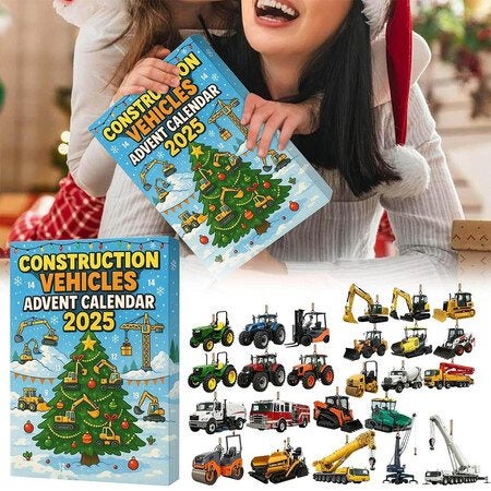 Construction Vehicles Advent Calendar 24 Days Christmas Countdown Calendar Carousel 7