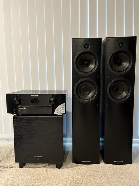 Home Theatre Audio Bundle – Marantz + Wharfedale (Floorstanders + Subwoofer)64491556844803110