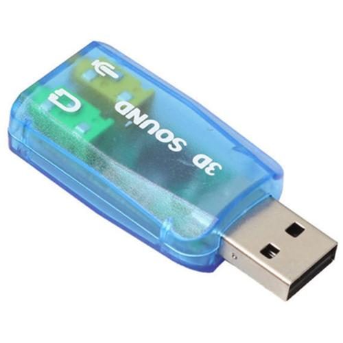 5.1 USB to 3.5mm Mic Headphone Jack 3D PC Sound Audio Adapter Stereo Headset for Carousel 1