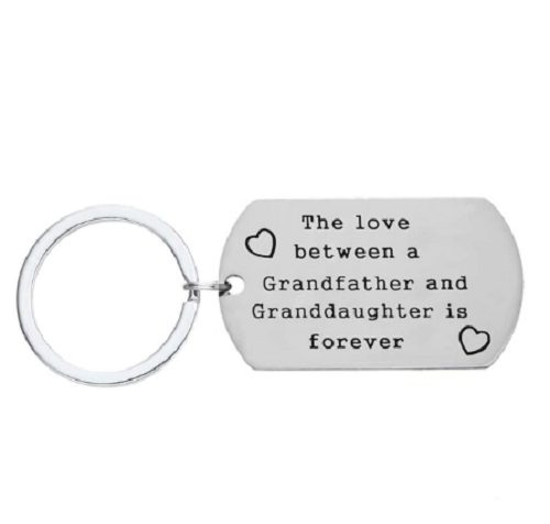 Grandfather Granddaughter - Keyring64835936748674110