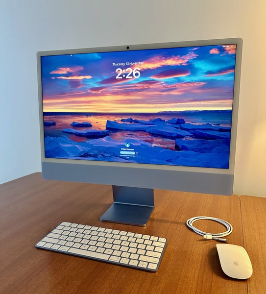 Apple M4 iMac 24" Blue - 10-Core CPU/GPU, 16GB, 256GB Carousel 1