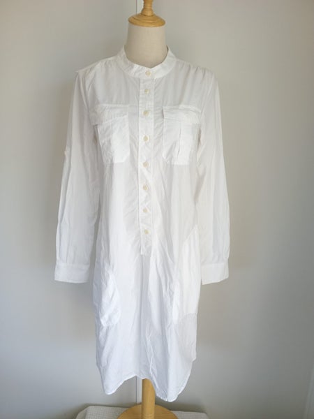 ** TRENERY White Summer Cotton Dress - Size 8 Carousel 1