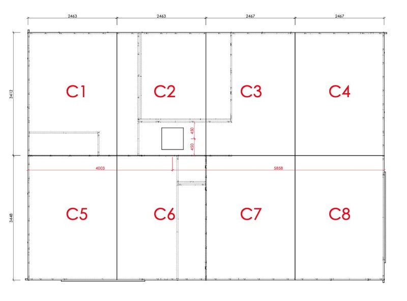 Walls, Ceiling and trusses kitset for 70m2 house64493251475841112