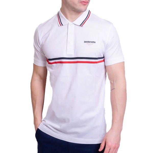 Lambretta Mens Classic SS24 Stripes Polo Shirt Carousel 1