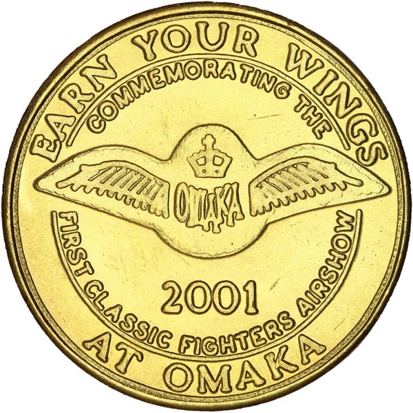 Bulk lot: Omaka Airshow medal 2001 x 100 (MP2001/5) Carousel 2
