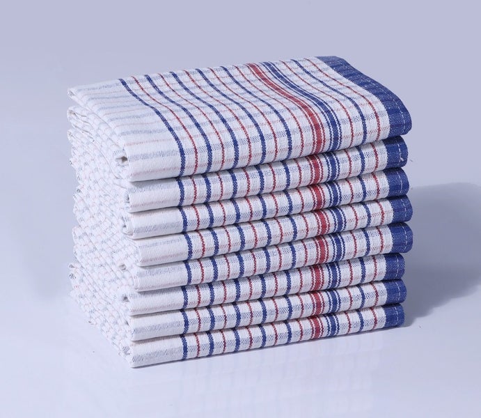 TEA TOWELS x200 BULK - 100% Cotton - Large & Absorbent - Commercial Grade Carousel 1