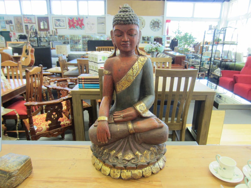 Carved Wooden Shakyamuni Buddha Statue Carousel 2