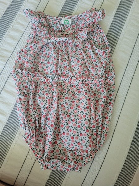 Nature Baby Raspberry Summer Romper 3-6 month Carousel 1