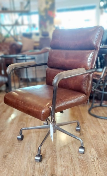 Urbano Interiors - Hagley Vintage Leather Office Chair Carousel 2