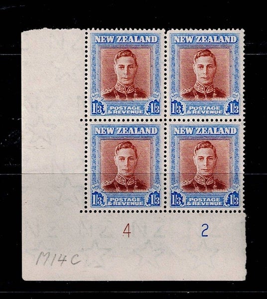 1938 KGVI 1/3 Plate Blk 42 of 4 UHM64495055790979110