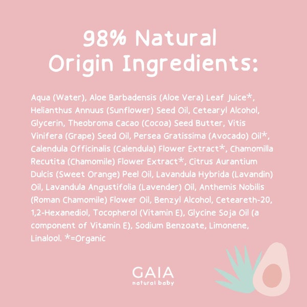 GAIA Natural Baby Moisturiser 500mL Carousel 11