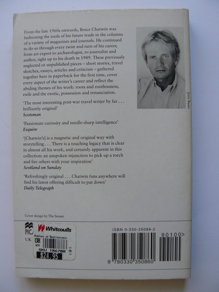 2 Bruce Chatwin books - Anatomy of Restlessness PLUS The Viceroy of Ouidah. Carousel 2