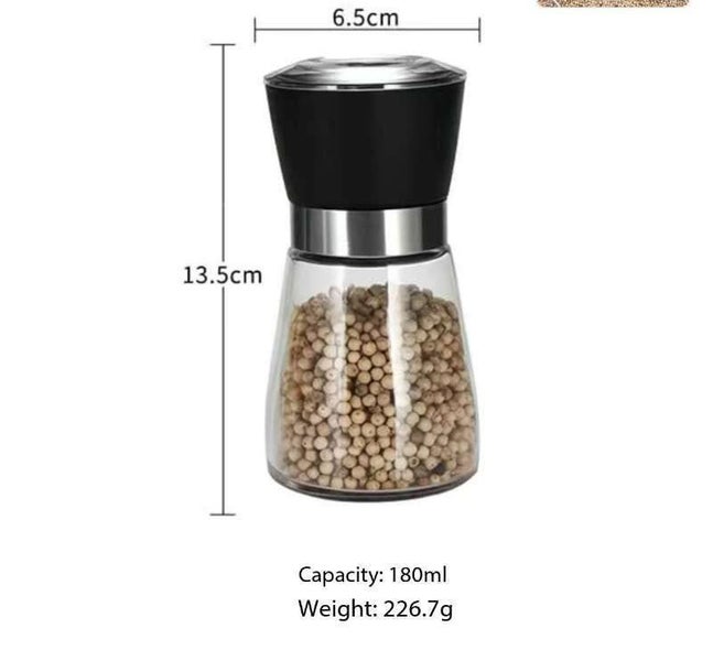 Pepper Grinder Manual Pepper Cruet Kitchenware Grinding Bottle Carousel 1