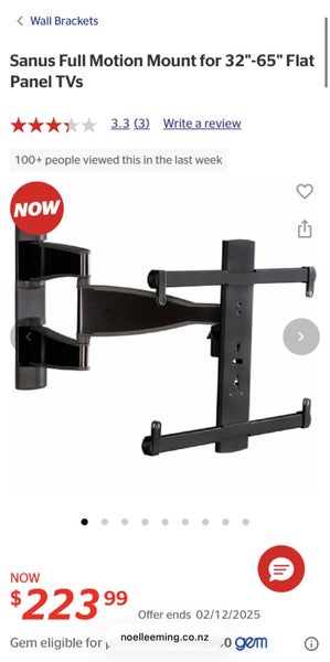 Sanus Full Motion TV Wall Mount Carousel 1