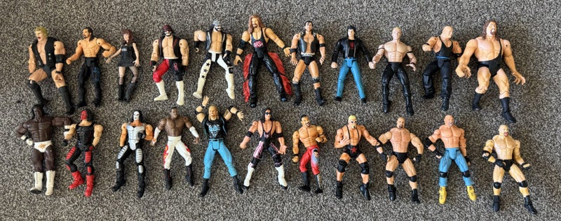 WCW Wrestling Figures Bulk Lot Carousel 1