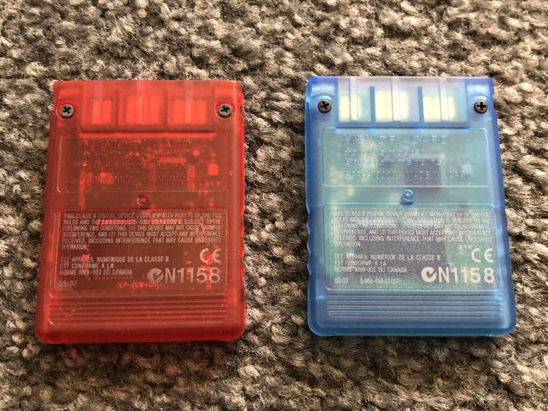 PlayStation 2 / PS2 Memory Cards - x2 Carousel 2