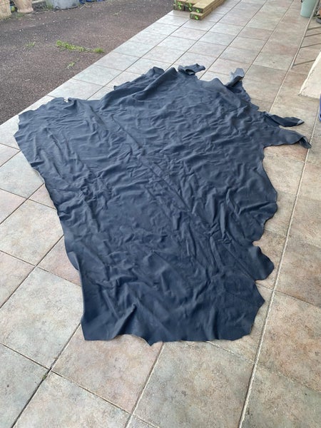 Cobalt blue leather Carousel 1