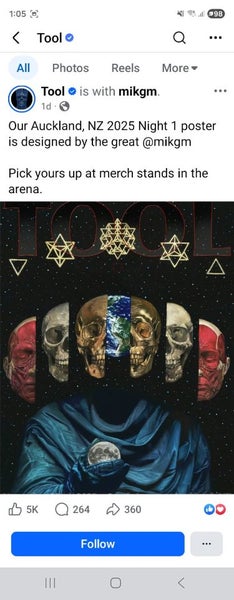 Tool Holographic Poster Carousel 8