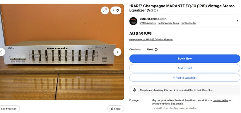 Rare Marantz EQ-10 10-Band Graphic Equalizer – Vintage 1981 Excellent Condition Carousel 14