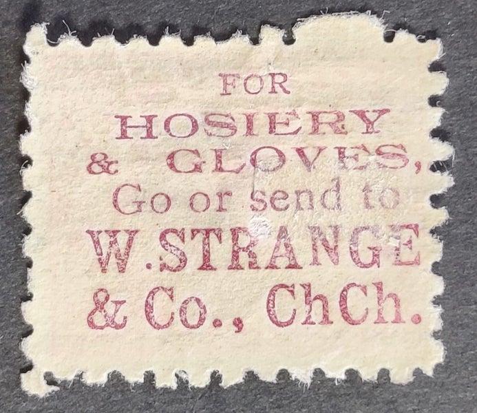 $5 res, cv$100! 1882 SSF 1d Rose, Mauve advert, p10, LHM. Carousel 1