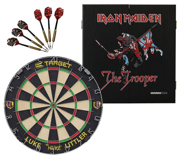 Target Luke 'The Nuke' Littler Dart Board + Winmau Iron Maiden Trooper Cabine... Carousel 1