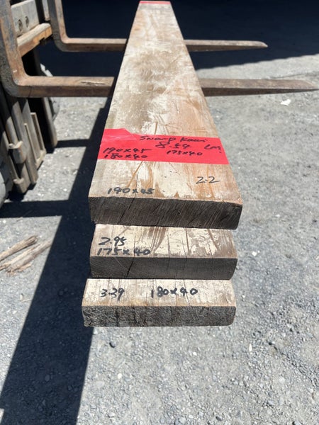 8.54 LM Ancient Swamp Kauri Timber Boards – 180×40 mm (Mixed Sizes)64503959703939111