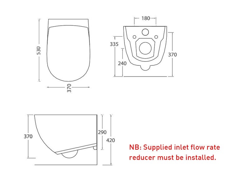 END OF THE LINE FILE WALL HUNG PAN AND BIDET PACKAGE64504344033409112