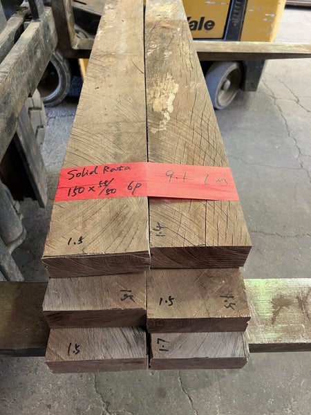 9.1 LM Solid High-Quality Rata Timber Boards – 150 × 55/50 mm64504509698819112