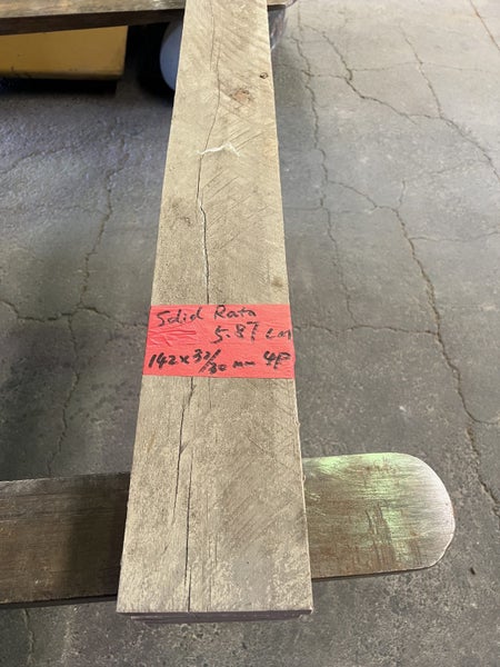5.87 LM Solid Rata Timber Boards – 142 hi× 32/30 mm64504551330435111