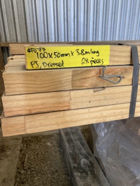 #077, 100x50x3.8 Pine, Finger Jointed, Dressed, 28 pieces Carousel 3