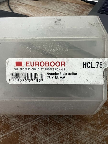 Euroboor Annular Hole Cutter 75 x 55 mm Carousel 2