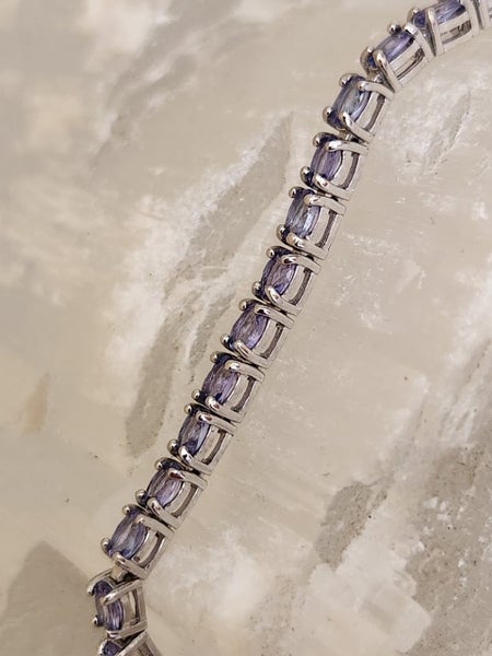 Tanzanite Bracelet in solid 925 Silver Carousel 20