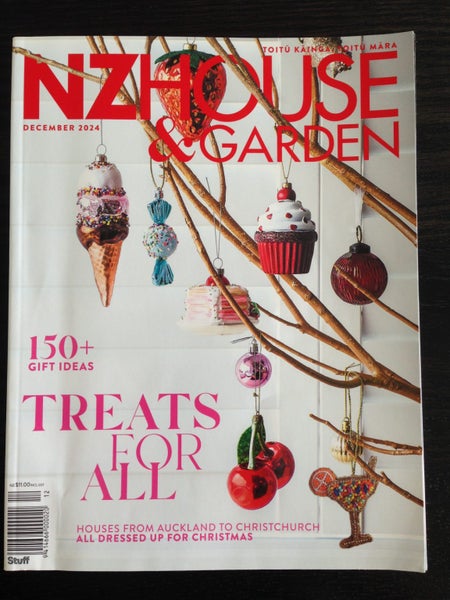 2x Christmas Mags - NZ House & Garden Dec 2024 + Delicious + Michael Bublé CD Carousel 2