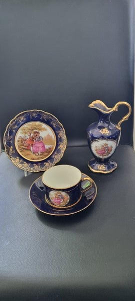 Limogue cup Saucer plate vase 4 pieces Carousel 1