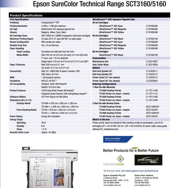Epson SCT3160 24" Printer C/W Stand Carousel 4