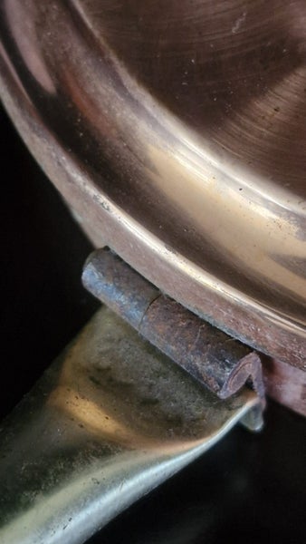 VINTAGE COPPER NUT ROASTING PAN Carousel 2