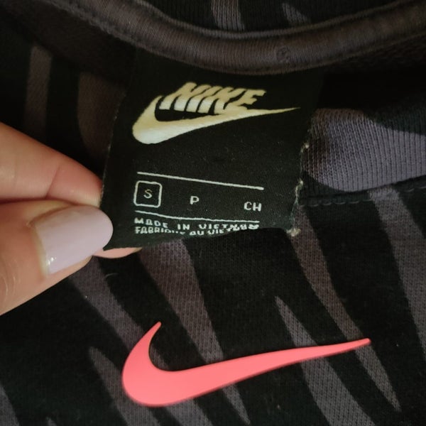 Nike purple tiger print crop sweatshirt Carousel 2