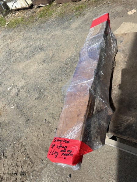 One Lot of Solid Ancient Swamp Kauri Offcuts (Includes One Mega Curl Piece)64506138554498111