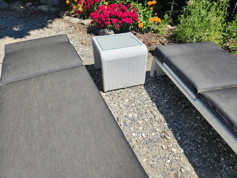 Simplicity Sun Loungers x 2 and Side Table64506152709633114