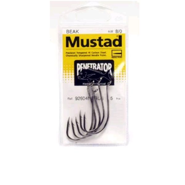 MUSTAD PENETRATOR 6/0 5-PCE HOOK PREPACK Carousel 1