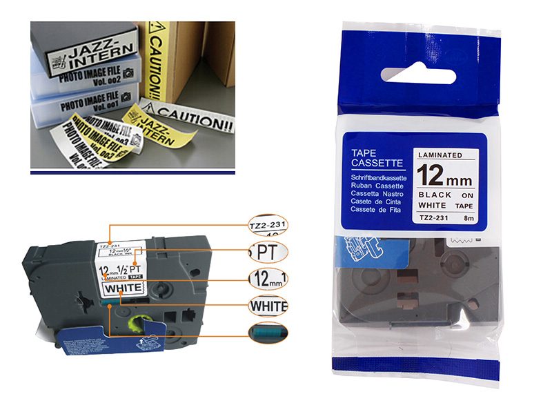 Brother P-Touch TZ-231 label Tape (OVER STOCKED) Carousel 5