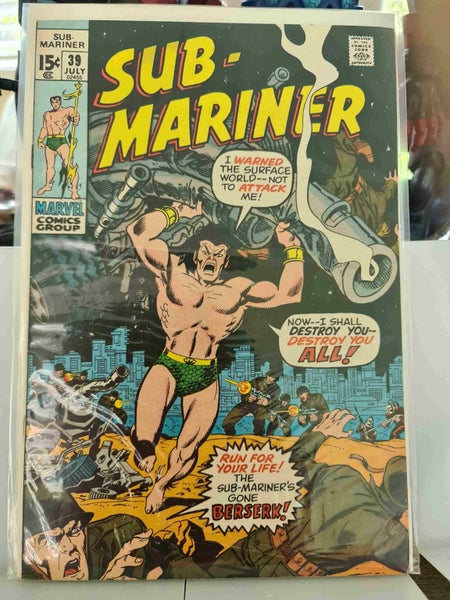 SUB MARINER 39 1971 FINE TO VF RETRO BOOK64506905955585110