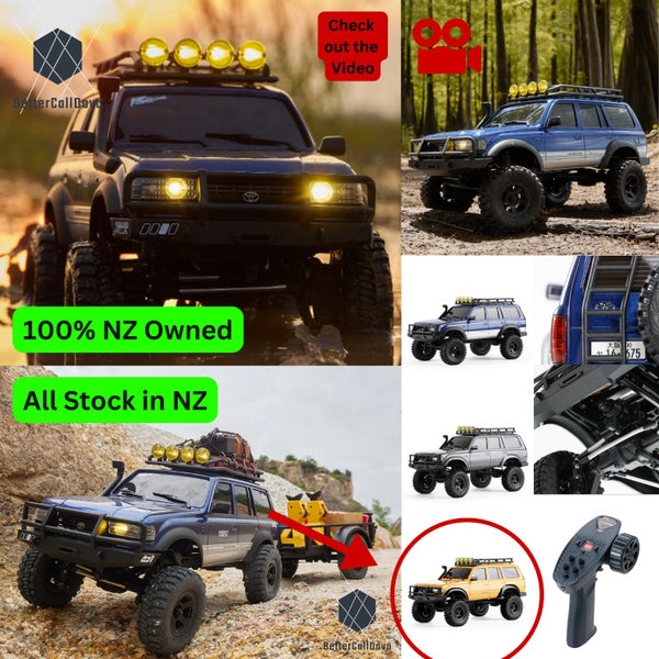 FMS - Land Cruiser LC80 RTR Toyota 4WD - RC Crawler 1/18 - Rock Truck - YELLOW Carousel 1