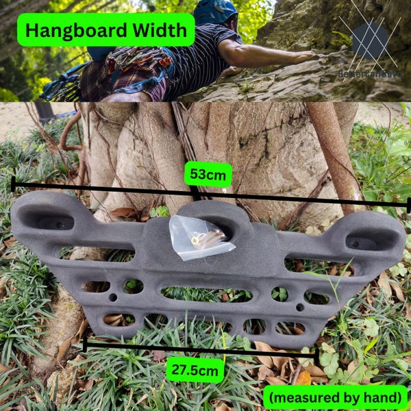 Rock Climbing Hang Board - BLACK SMALL - Hangboard - FingerBoard - Bouldering image 2