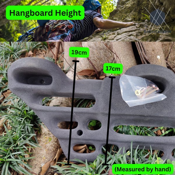 Rock Climbing Hang Board - BLACK SMALL - Hangboard - FingerBoard - Bouldering image 3