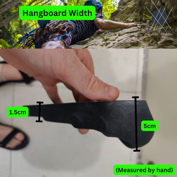 Rock Climbing Hang Board - BLACK SMALL - Hangboard - FingerBoard - Bouldering image 5